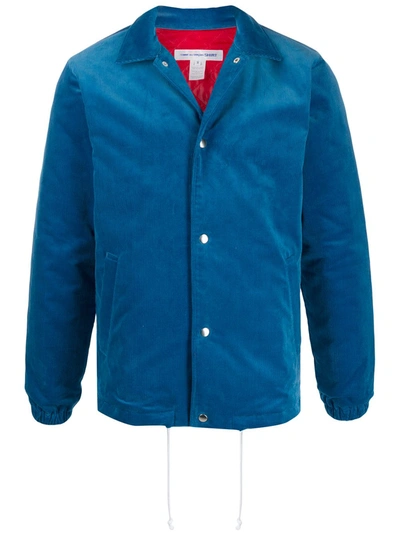 Comme Des Garçons Shirt Slim-fit Shirt-jacket In Blue