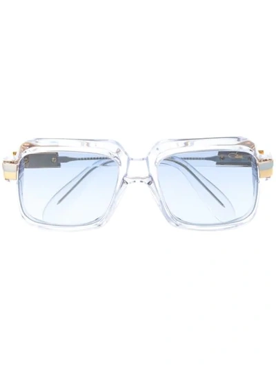 Cazal Square Shaped Sunglasses In 蓝色