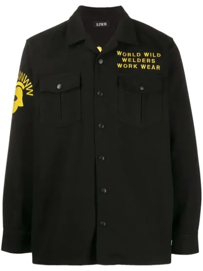 Upww Long Sleeved Cotton Shirt In Black