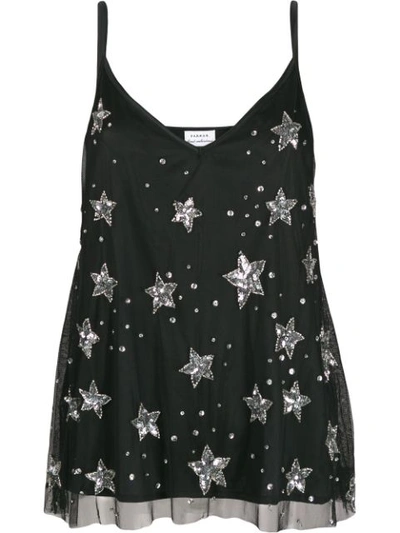 P.a.r.o.s.h Sequin-embellished Tank Top In Black