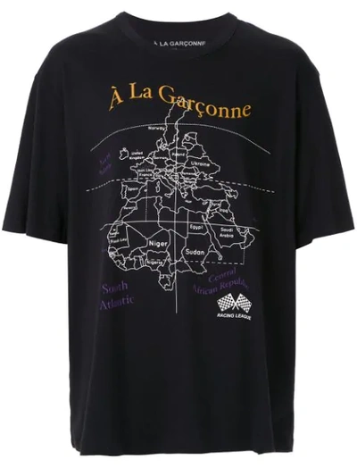 À La Garçonne Mapa  + Hering Oversized T-shirt In Black