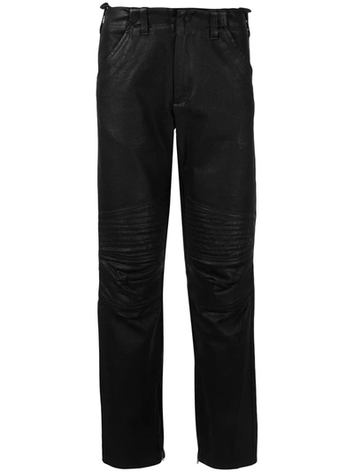 Pre-owned Helmut Lang 1999 Quilted Artificial Leather Trousers In Black
