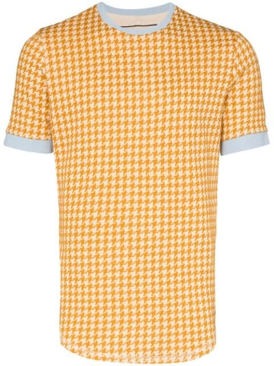 Prevu Giovinco Houndstooth T-shirt In Neutrals