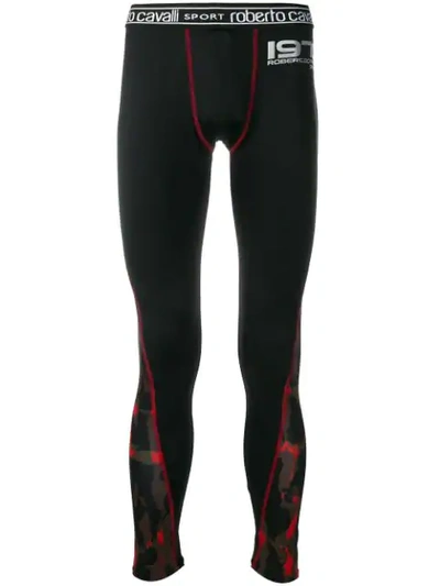 Roberto Cavalli Sport Leggings In Black