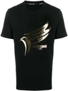 Roberto Cavalli Bird Logo T-shirt In Black