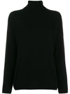 Iris Von Arnim Roll Neck Jumper In Black