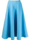 Courrèges Flared Skirt In 410 Sky Blue