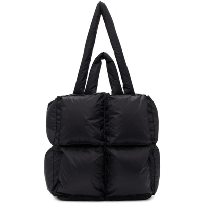 Off-white Small Puffy Nylon Tote Bag In Black