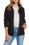 Tommy Bahama New Aruba Zip Front Stretch Cotton Jacket In Black