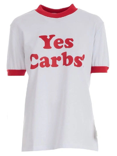 Gcds T-shirt S/s Yes Carbs In White