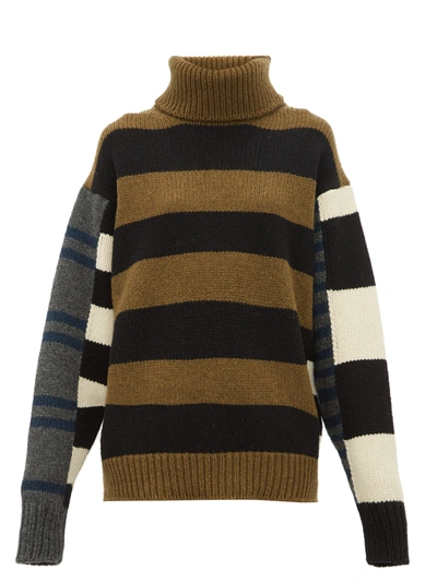 Colville Sweater L/s High Neck W/stripes In Multi