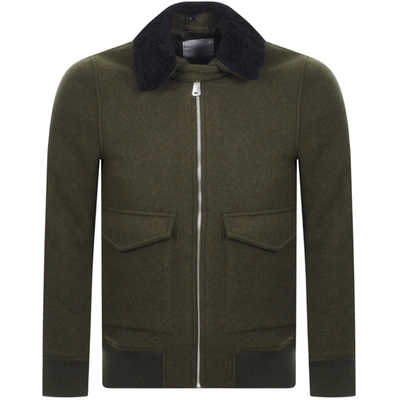 Les Deux Planchett Bomber Jacket Green