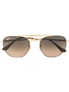 Ray Ban Marshal Glasses In Gold