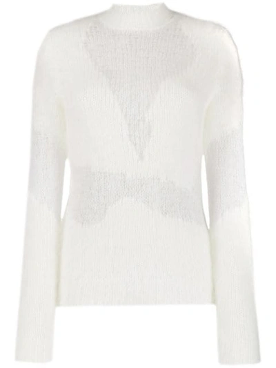 Ben Taverniti Unravel Project Devoré Jumper In White