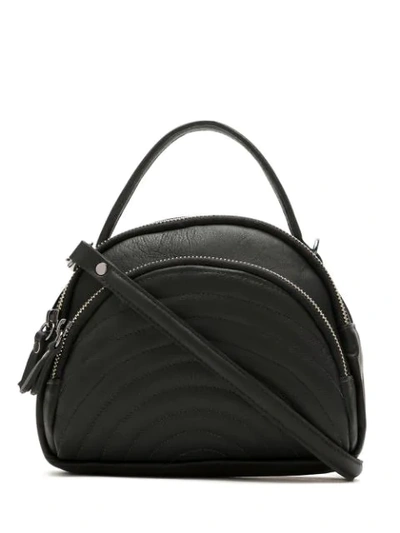 Mara Mac Leather Shoulder Bag In Black
