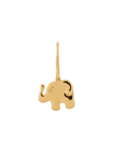 Aurelie Bidermann Elephant Earring In Golden