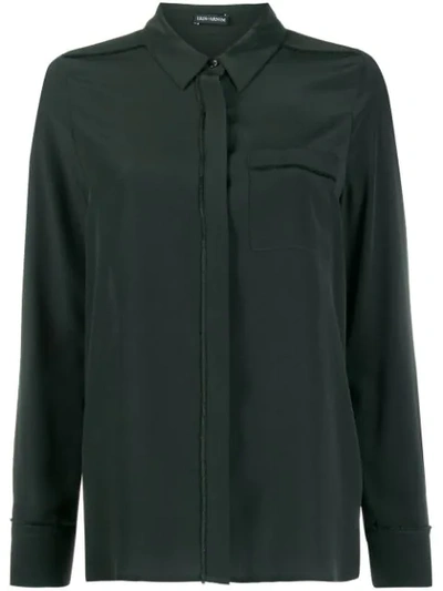 Iris Von Arnim Concealed Front Shirt In Green