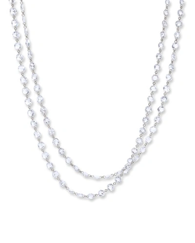 64 Facets Long Rose-cut Diamond Necklace