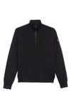 Canada Goose Men's Clarke Quarter-zip Sweater In Black