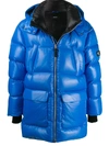 Mackage Men's Kendrick Hooded Puffer Coat In Blue