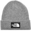 The North Face Logo Beanie Hat Grey