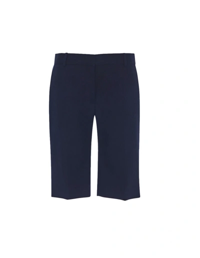The Row Navy Blue Cotton Rosemary Shorts