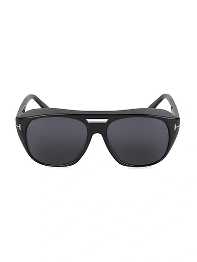 Tom Ford Women's 59mm Injected Shield Sunglasses In Black