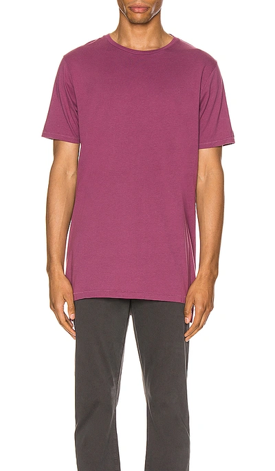 Zanerobe Flintlock Solid Longline T-shirt In Acai