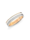Boucheron Women's Quatre White Edition 18k White Gold, Rose Gold & White Ceramic Diamond Ring