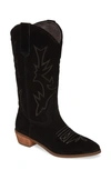 Band Of Gypsies Cimarron Western Boot In Black Suede