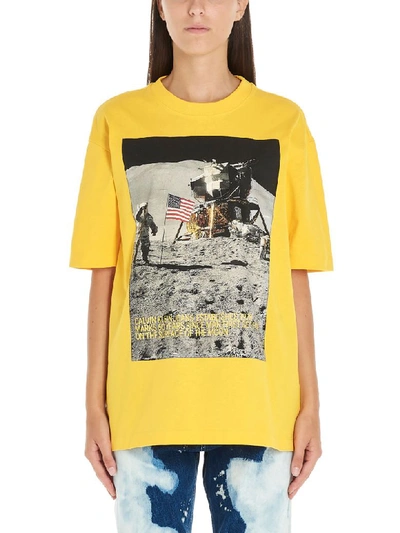 Calvin Klein Moon Landings T-shirt In Giallo