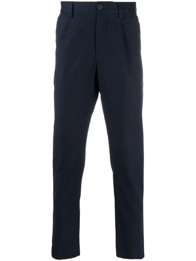 Michael Kors Straight-leg Trousers In Blue