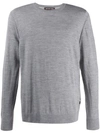 Michael Kors Round Neck Sweater In Grey