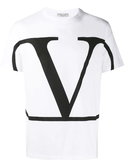 Valentino White Vlogo T-shirt In White