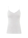 Hanro Sea Island Cotton Spaghetti Camisole In White