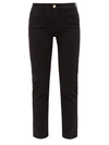 Frame Le High High-rise Cropped Straight-leg Jeans In Black