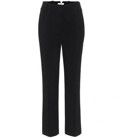 Fendi High-waisted Trousers In Black
