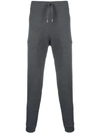 Z Zegna Straight Leg Track Trousers In Grey