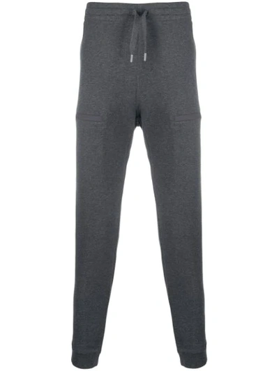 Z Zegna Straight Leg Track Trousers In Grey