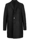 Harris Wharf London Single-breasted Cashmere Coat In Black