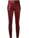 Ben Taverniti Unravel Project Multi-pocket High-waisted Trousers In Red