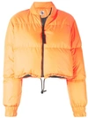 Bacon Bubble Neon Puffer Jacket In Orange