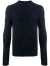 Zanone Crew Neck Sweater In Z5249 Blu