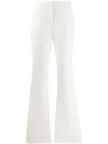 Alexander Mcqueen Sharp Flared Trousers In White