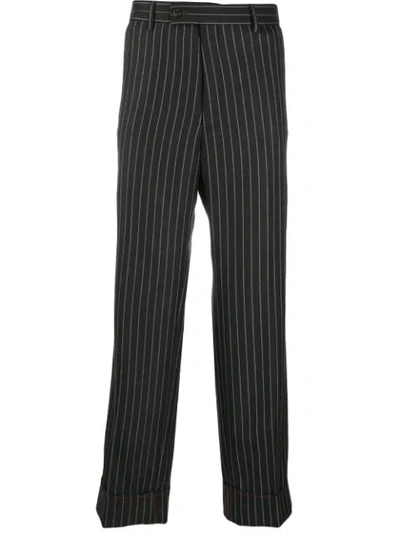 Gucci Pinstripe Tailored Trousers In Grey