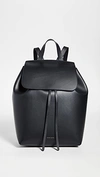 Mansur Gavriel Backpack In Black/flamma