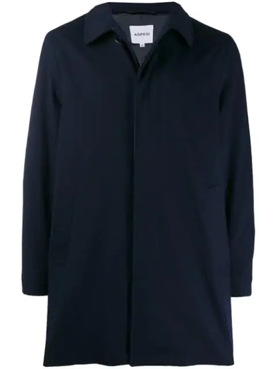 コート ASPESI FW21 SINGLE-BREASTED COAT (0706_L60740047) Aspesi Single Breasted Coat In Blue | ModeSens