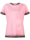 N°21 Tie-dye Trim Logo T-shirt In Pink