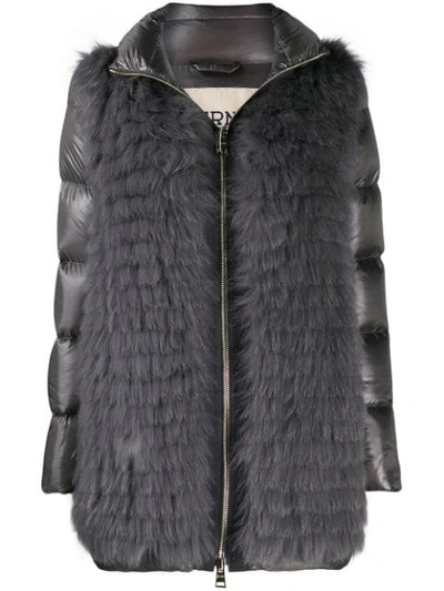 Herno Fur Fronted Padded Jacket In 9480