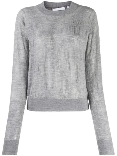 Helmut Lang Lightweight-knit Jumper In Grey